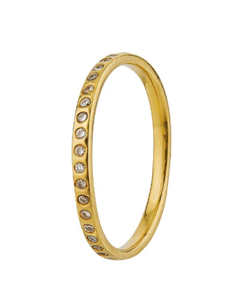 product shot of Diamond Wave Eternity Band by Alex Monroe Jewellery