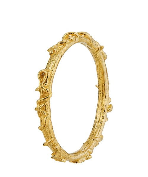 Product shot of Fine Bark Ring by Alex Monroe Jewellery