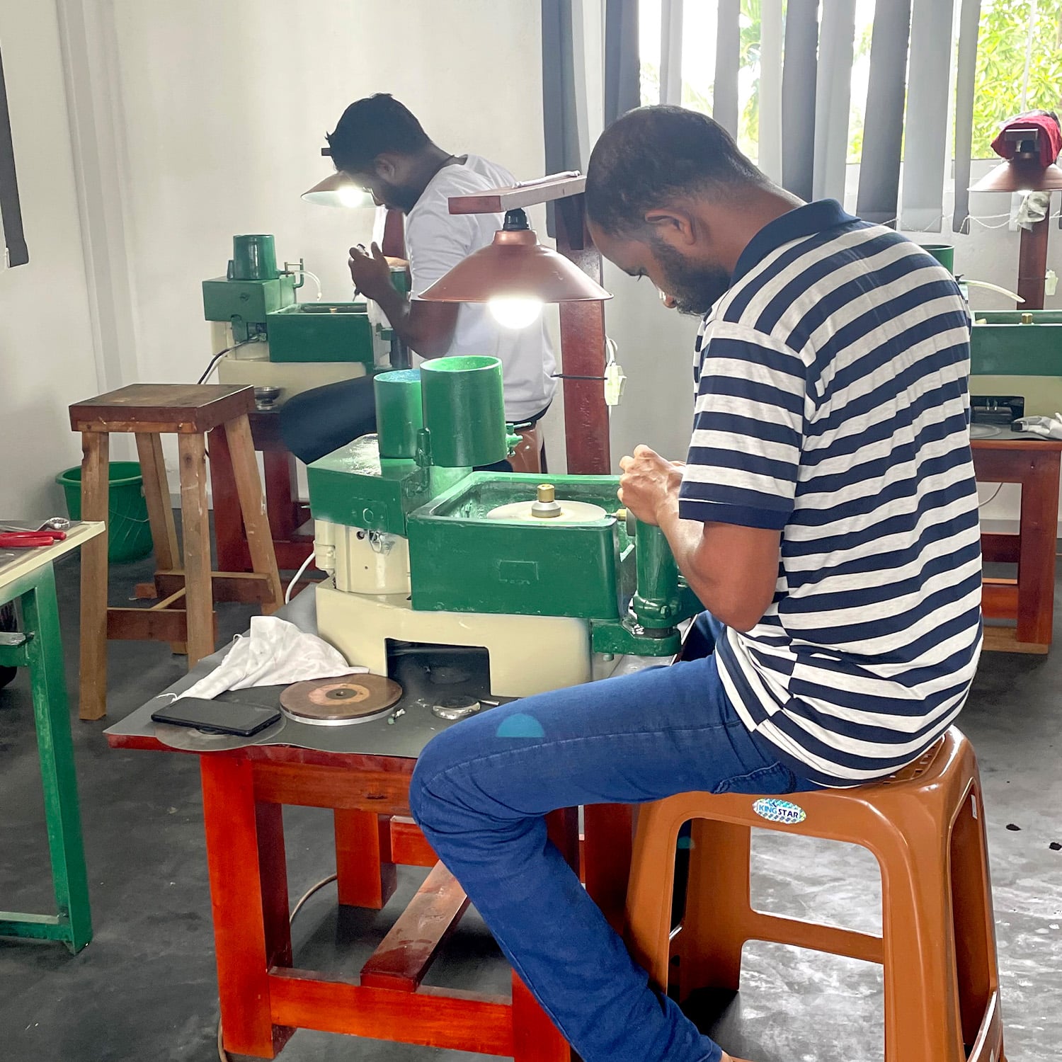 model wearing Day-time / Night-time Dream Earrings alex monroe  