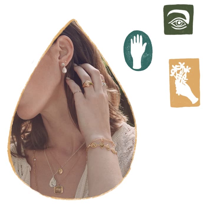 tear drop shaped bracelet image