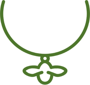 Bee necklace icon